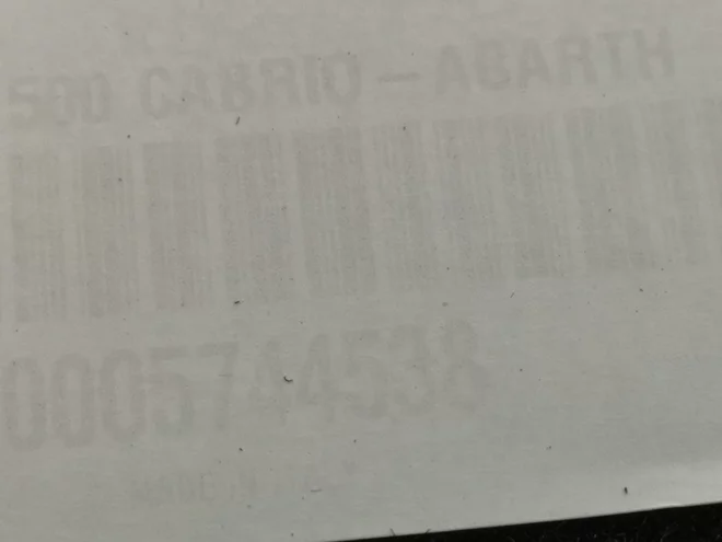 Abarth koberčeky- cabrio RHD