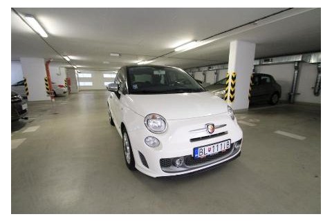 Fiat 500 Abarth black/white