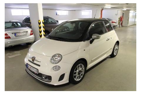 Fiat 500 Abarth black/white