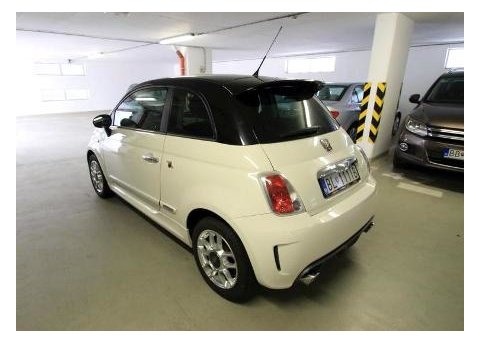 Fiat 500 Abarth black/white