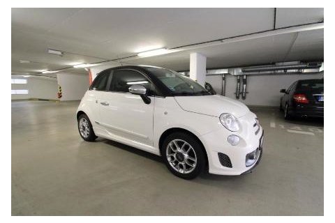 Fiat 500 Abarth black/white