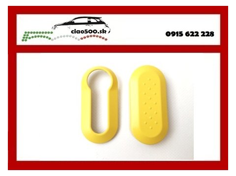 Fiat 500 kryt kľúča-žltý