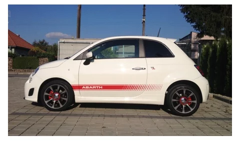 Fiat 500 úprava ABARTH white Fiat 500 úprava ABARTH white