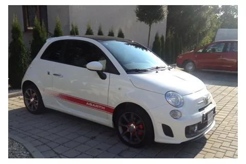 Fiat 500 úprava ABARTH white Fiat 500 úprava ABARTH white