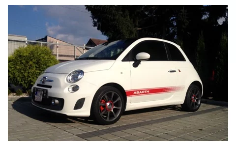 Fiat 500 úprava ABARTH white Fiat 500 úprava ABARTH white