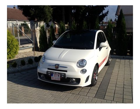 Fiat 500 úprava ABARTH white