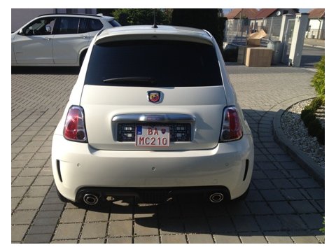 Fiat 500 úprava ABARTH white