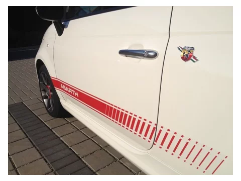 Fiat 500 úprava ABARTH white Fiat 500 úprava ABARTH white