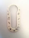 Kryt kľúča Car- bielej farbe