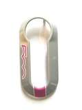 Kryt kľúča-čedý s logom 500 a ružovým lemovaním