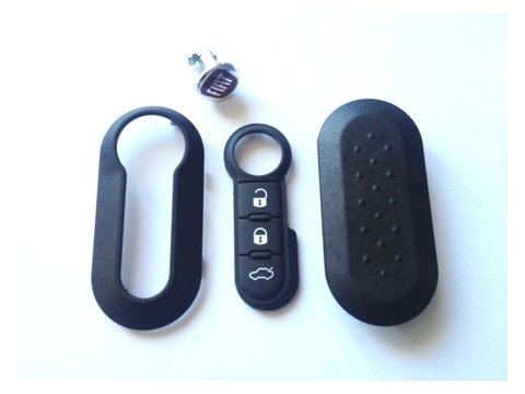 Kryt klúča podľa vlastného výberu, tlačidla a znak klúča Fiat