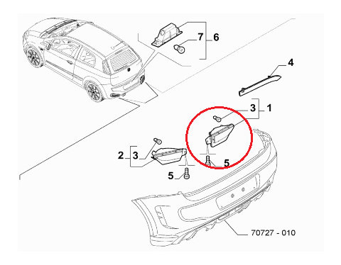 Svetlo do zadného nárazníka Abarth-51775346