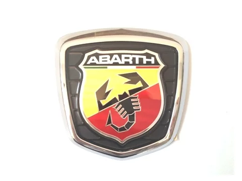 Zadný znak Abarth chróm